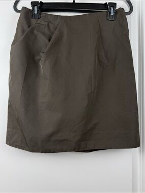 Marni Dark Gray Tailored Mini Skirt